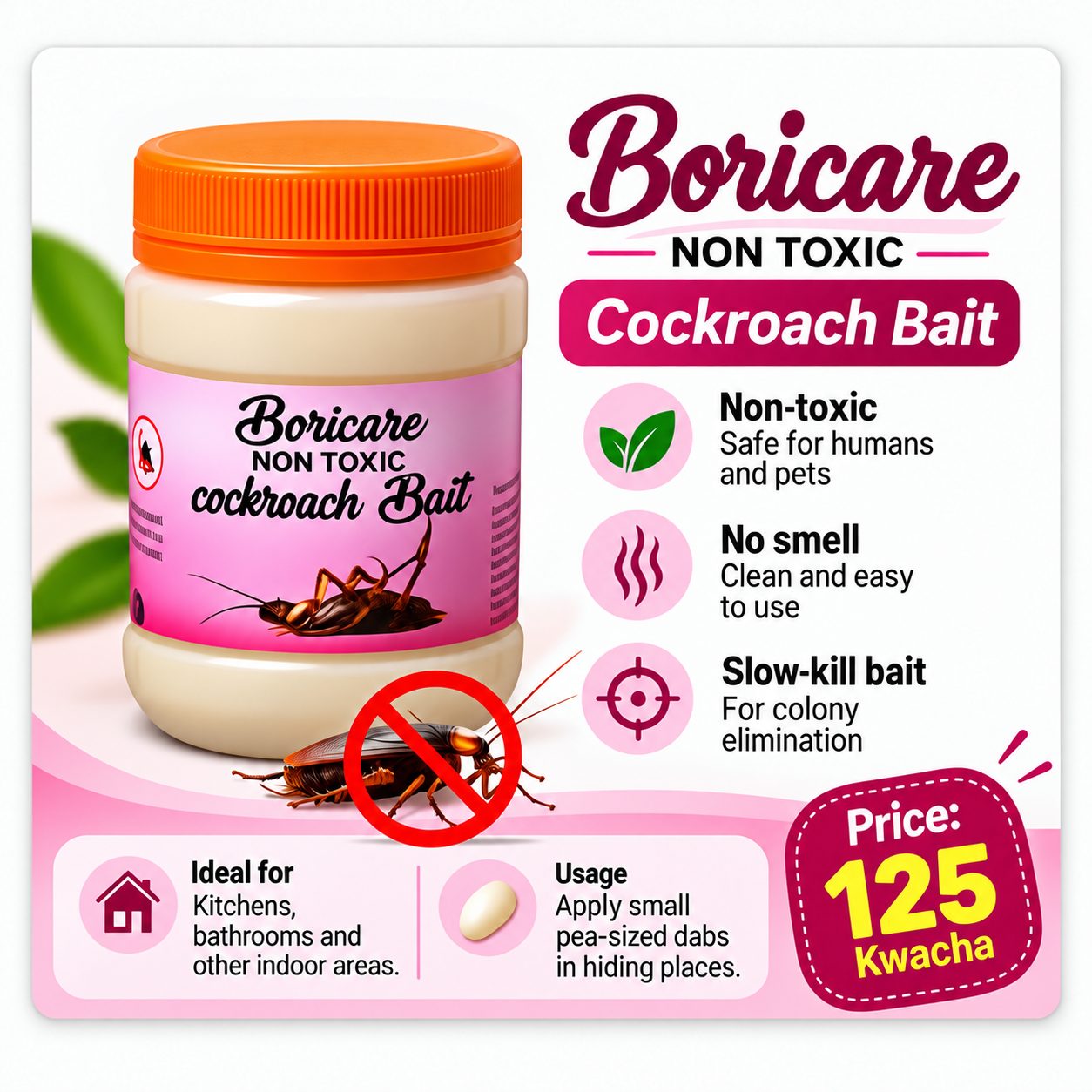 BORICARE COCKROACH KILLER